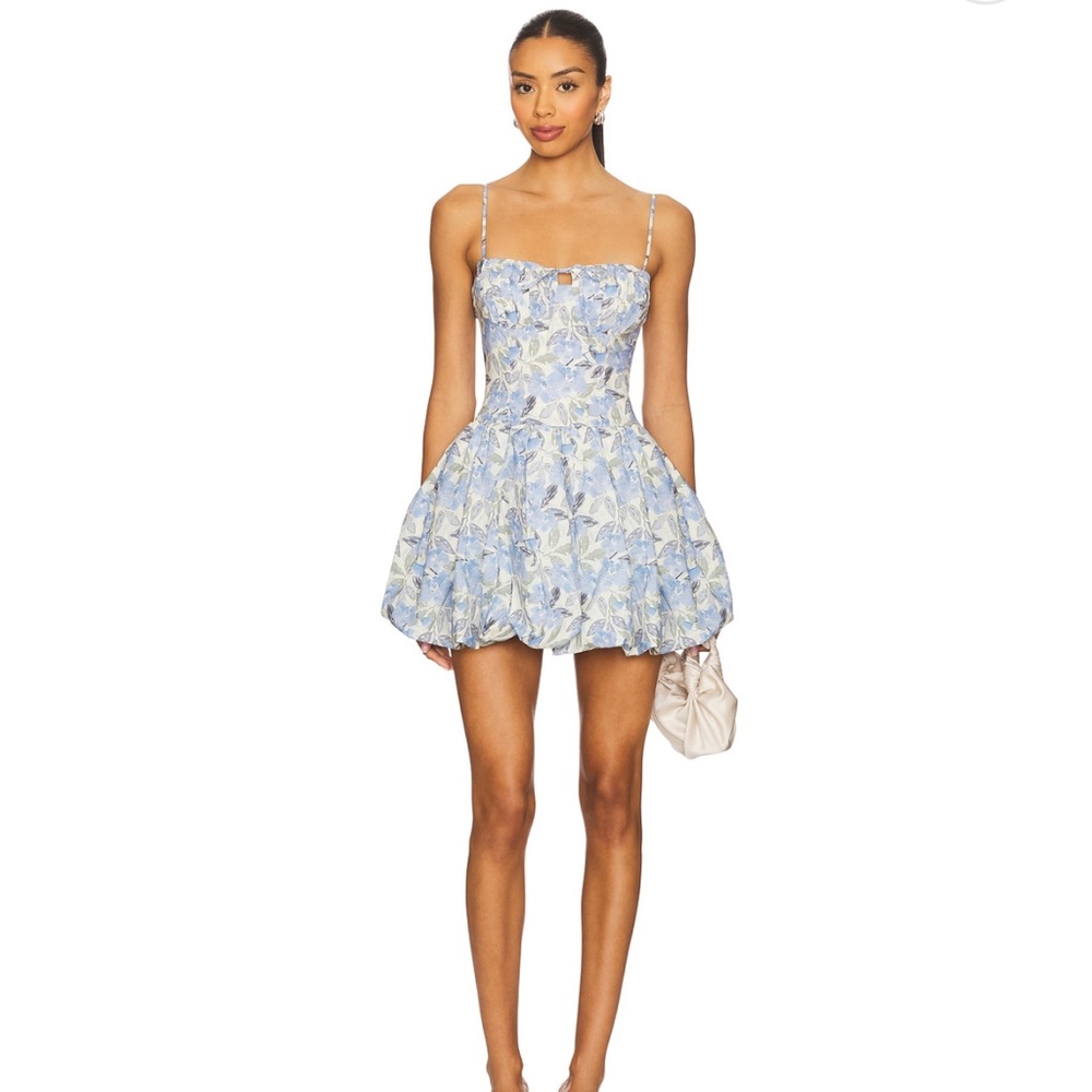 ✨NWT✨ ASTR Revolve Blue Floral Women's Dress Larissa dress